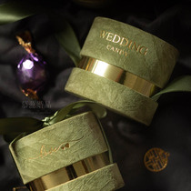 New velvet cloth wedding simple forest box gift box empty box gift box exquisite candy box custom wedding candy box
