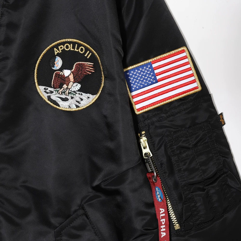 Пуховик-бомбер ALPHA INDUSTRIES мужской L-2B APOLLO GEN II легкий MJL53003C1