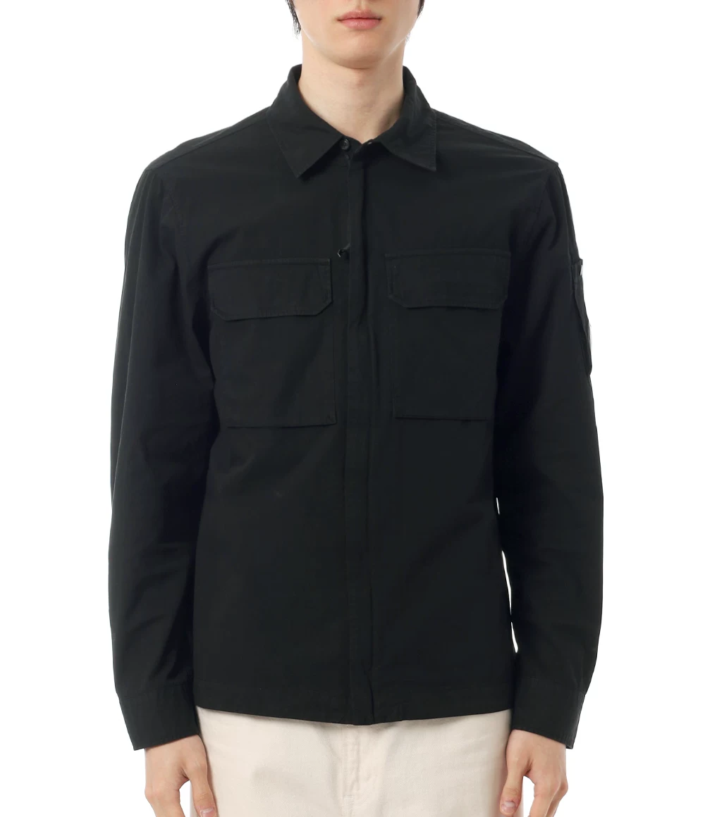 CP COMPANY мужская жаккардовая хлопковая куртка на молнии с лацканами длинный рукав 20CMOS156A