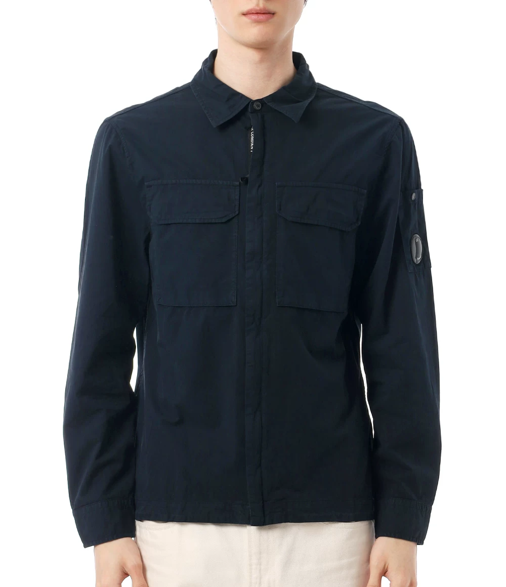 CP COMPANY мужская жаккардовая хлопковая куртка на молнии с лацканами длинный рукав 20CMOS156A