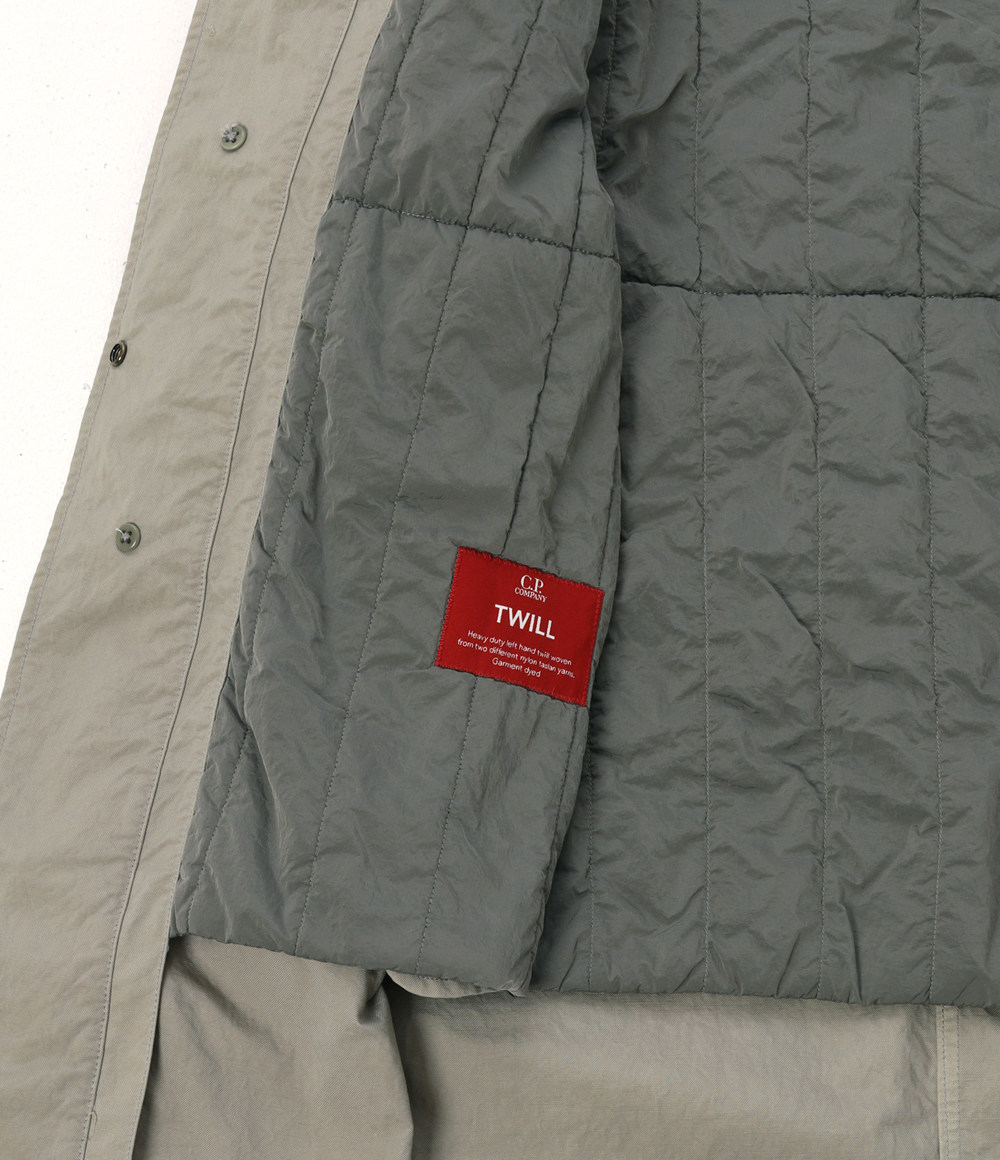 CP COMPANY Twill Long Jacket длинный мужской версия отворот магазин хлопок пальто пальто пальто 19CMOW096A Cpcompany/Compaq 
