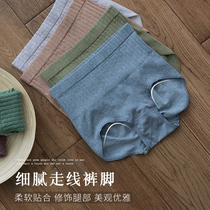 Autumn and winter high waist waist lifting hip leggings womens light color safety pants cotton crotch underwear two-in-one anti-light shorts