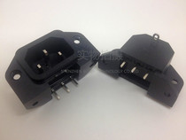 Manufacturer direct selling AC power socket pint character holder with screw holes four holes 4 holes 4-ear BX-120E