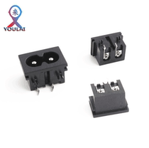 AC power socket Eight-word socket plug 2 holes socket 8 words IEC 22 * 15
