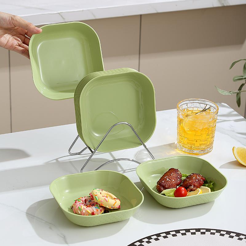 New Avocado Green Bone Dish, Suitable for Home Use in the Living Room, Snack Display Plate, Dried Fruit and Candy Plate, Fruit Plate