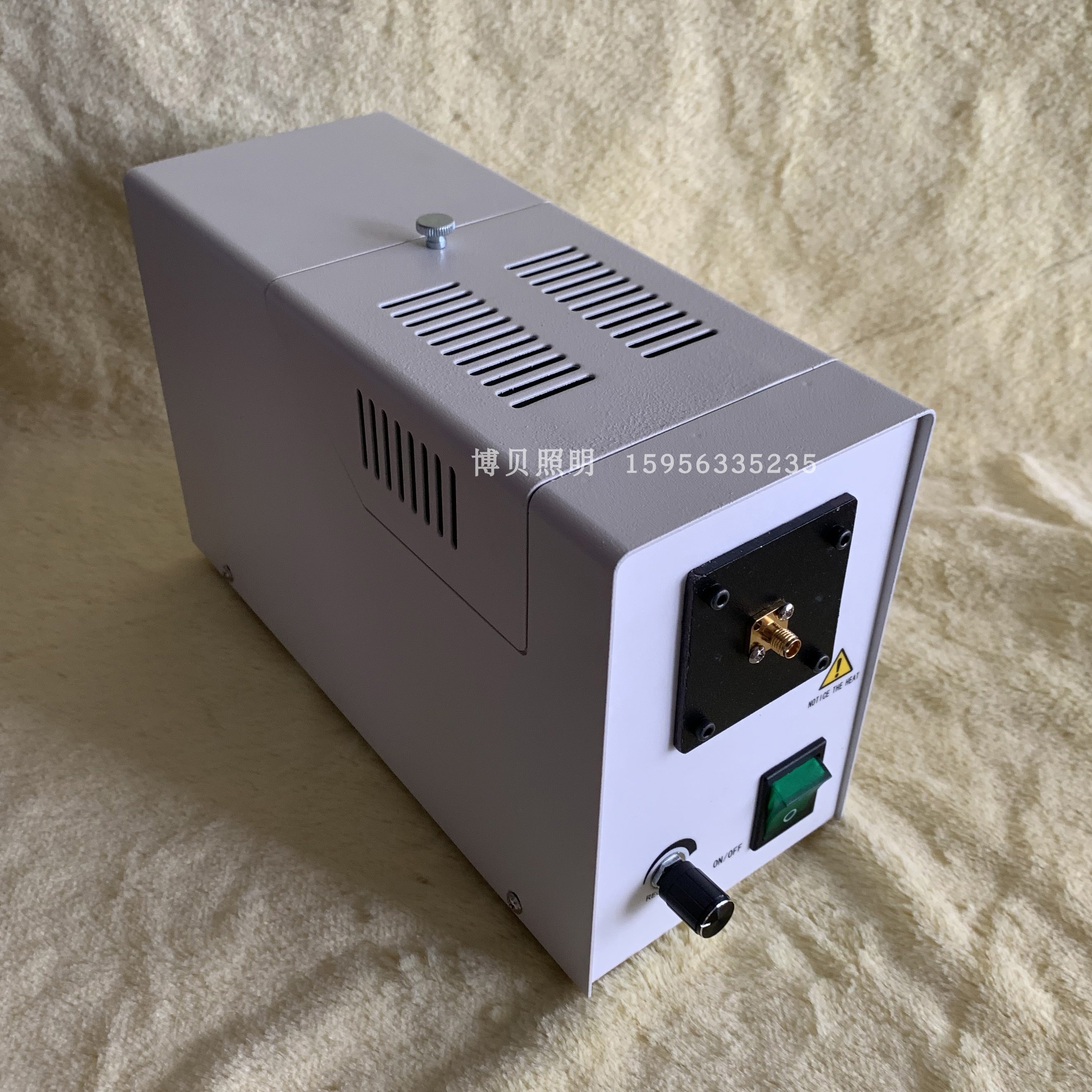 单孔卤素冷光源 光谱检测SMA905接口光源 SMA905光纤接口光源