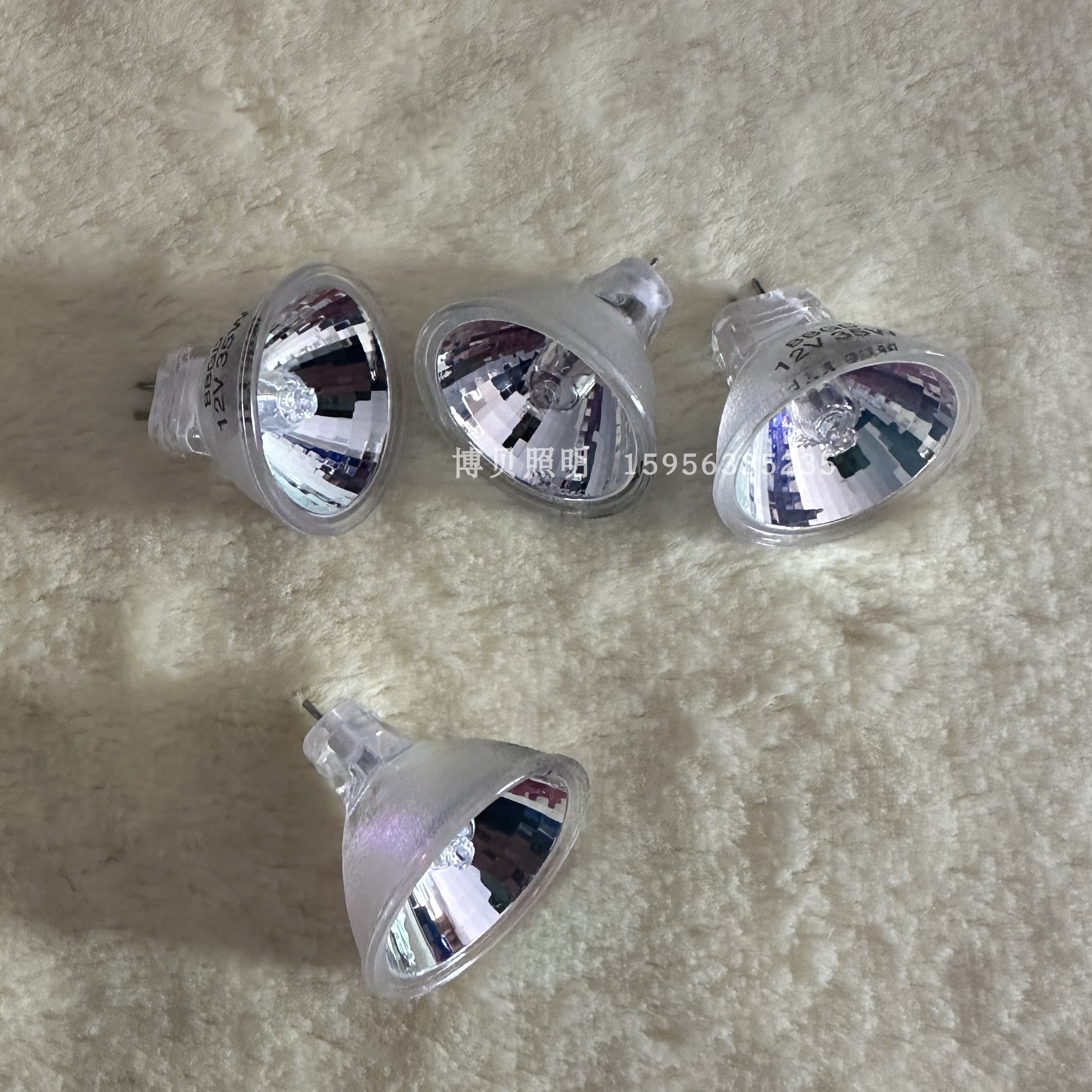 35MM显微镜原装卤钨灯12V10W20W30W亮度可调杯灯卤素灯上光源灯泡