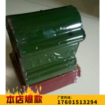 Yixing glazed tile flower ridge roof ceramic tile ridge tile ridge head accessories manufacturers brand direct sales of basic building materials