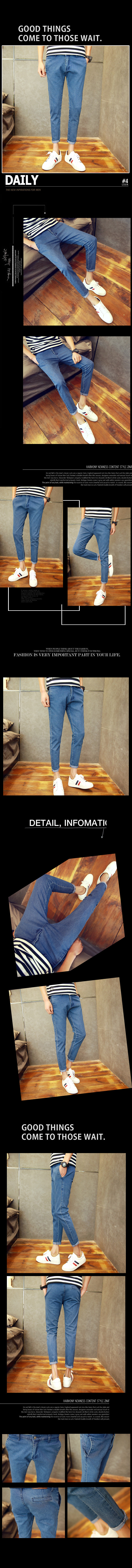 Jeans pour adolescent pieds Slim pour été - Ref 1466145 Image 16