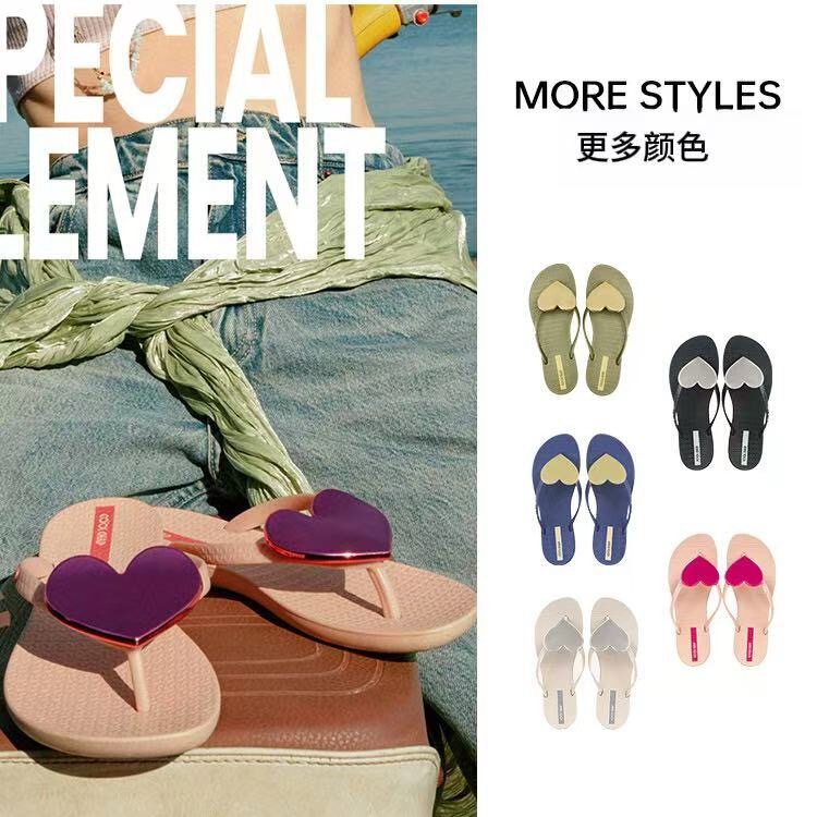 Coolchap Heart Series Love Wave Series Slippers Women's Flip-Flops Heart-Shaped Outdoor Flip-Flops Coolchap Heart Series Love Wave Series Slippers Women's Flip-Flops Heart-Shaped Outdoor Flip-Flops