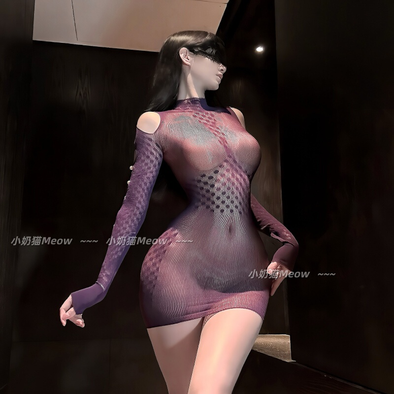 Hollow-Out One-Piece Fishnet Dress, Sexy Butt-Covering Skirt, Ultra-Thin See-Through Fishnet Dress, Stretchy Mesh Lingerie, Tearable One-Piece Dress, Hot Girl Hollow-Out One-Piece Fishnet Dress, Sexy Butt-Covering Skirt, Ultra-Thin See-Through Fishnet Dress, Stretchy Mesh Lingerie, Tearable One-Piece Dress, Hot Girl