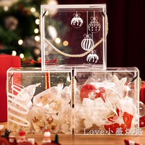 5 prices New Year Spring Festival Christmas candy packaging box nougat gift box portable box transparent snowflake candy