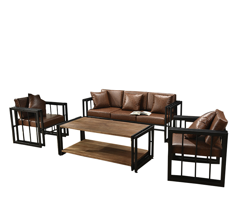 Loft American Retro Wind Wrought Iron Sofa Cafe Bar Leisure Table And Chair Deck Set Loft American Retro Wind Wrought Iron Sofa Cafe Bar Leisure Table And Chair Deck Set