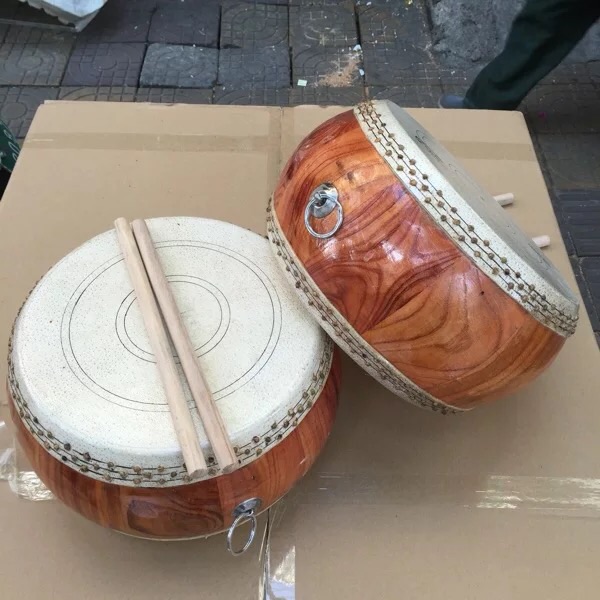 8-inch tenor log flat drum bamboo nail flat drum low war drums Drum Bamboo drums Drum Daudrums-Taobao