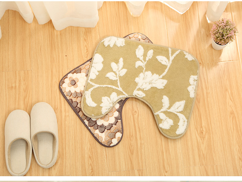 Nhà vệ sinh phòng tắm cửa phòng tắm chống trượt mat chân pad nhà vệ sinh mat hình chữ u pad thấm nước thấm thảm lót cầu thang