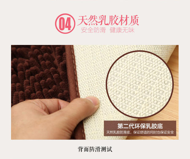 Chenille bếp mat phòng tắm phòng tắm chống trượt thảm cửa phòng khách thảm tùy chỉnh phòng ngủ cửa sổ mat - Thảm sàn miếng xốp lót sàn