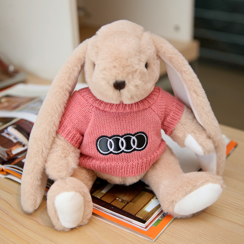 Audi Rabbit Doll Plush Doll Pink Doll Ornament Audi4s Decoration Gift Mascot Customization