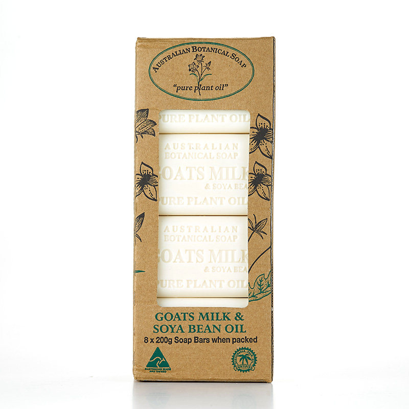 [USD 55.46] Australian made pure essential oils goats milk soap 200g*8