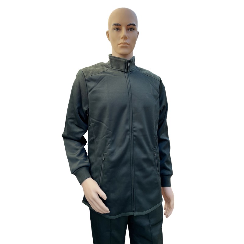 Green Plus Suede Winter Long Sleeves Long Pants Teens Middle Aged Fitness Sportswear Suit
