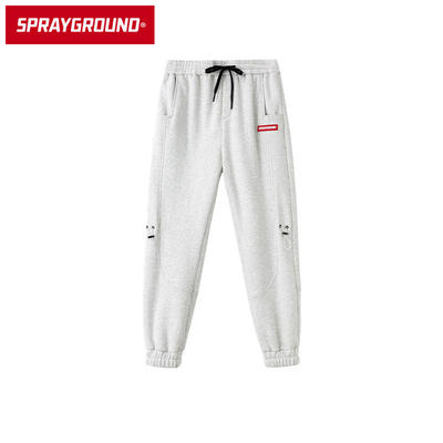 SprayGround冬季新品百搭通勤针织长裤女运动裤男SG简约卫裤女