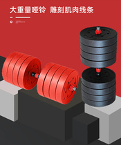 大重量哑铃男士一对家用健身器材练臂肌50 60 70 80kg公斤可拆卸