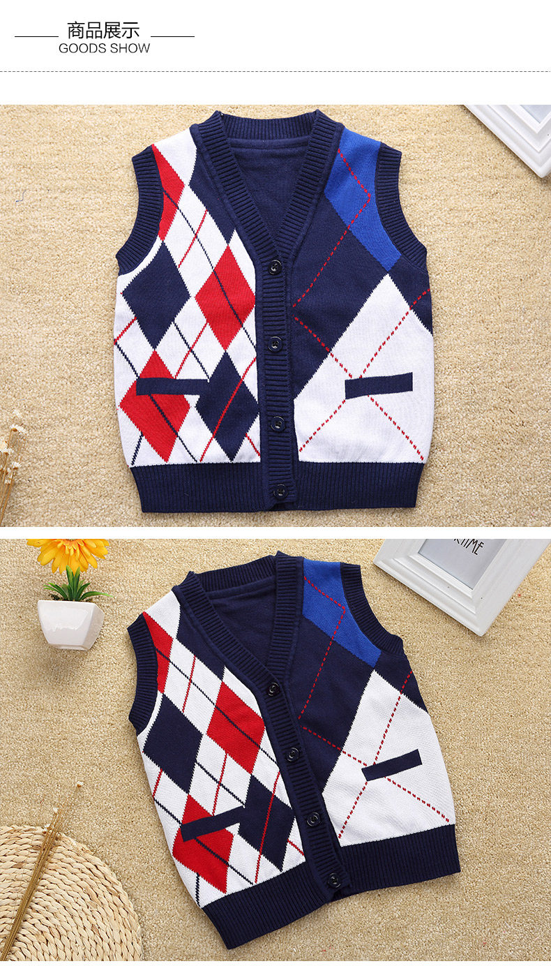 Gilet garcon en coton - Ref 2067562 Image 13