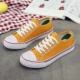 2018 mới lưới màu đỏ in giày vải nữ sinh viên phiên bản Hàn Quốc của Harajuku ulzzang retro cổng gió chic