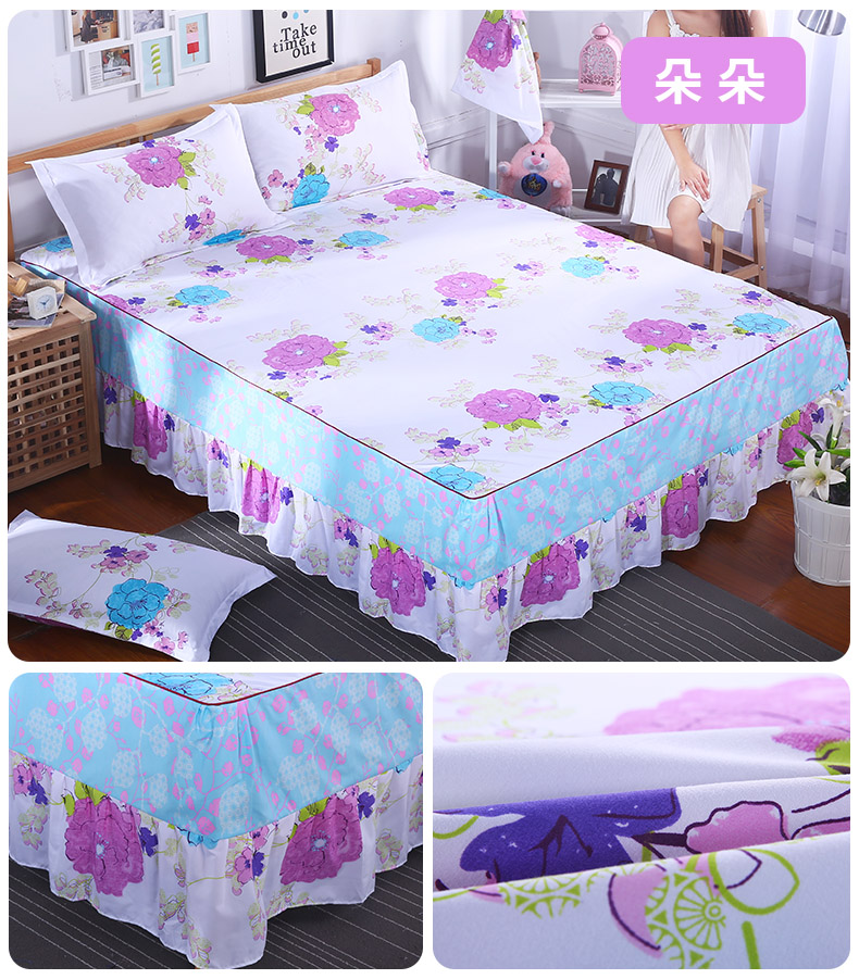 Tháng Man Simmons Bedspread Bed Dress Bed Đặt mảnh duy nhất Hàn Quốc công chúa Bed Sheet Sheets 笠 1.8 1,5 2,0 m