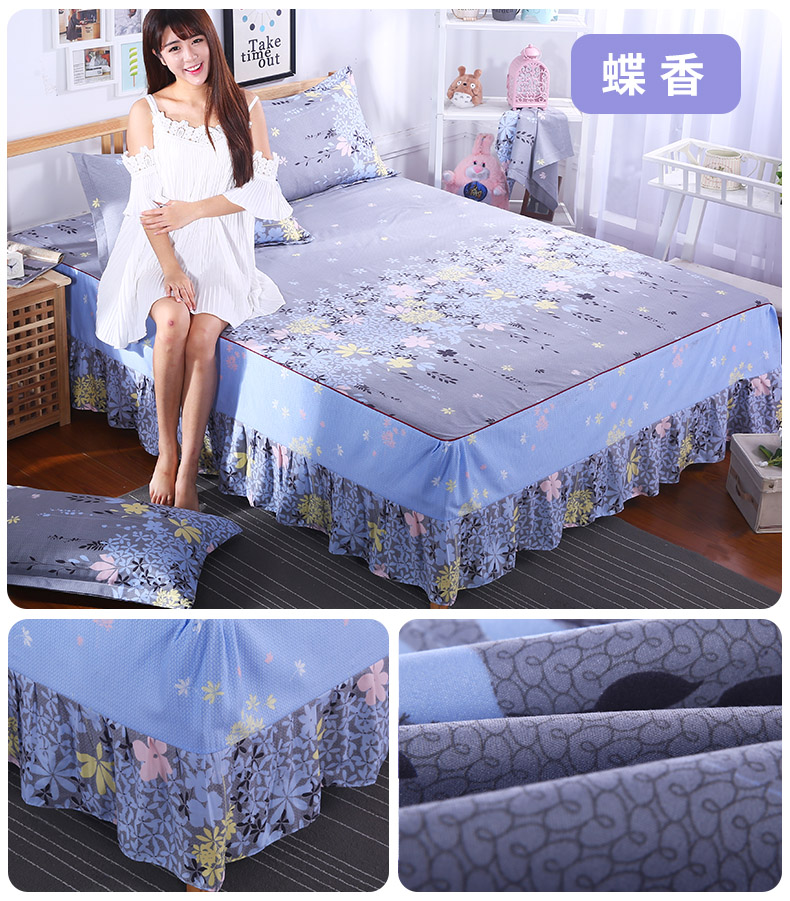 Tháng Man Simmons Bedspread Bed Dress Bed Đặt mảnh duy nhất Hàn Quốc công chúa Bed Sheet Sheets 笠 1.8 1,5 2,0 m