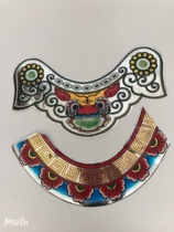 Handmade paper tie supplies paper tie accessories collar new aluminum paper collar worship supplies 100 stickers