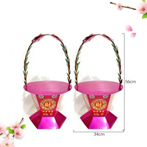 New mid-autumn-moon Lady Folding Tower Folding Flower Basket Material Fold 6 Number of chaetin Flourishing Boxes Mid Autumn Flower Basket Base