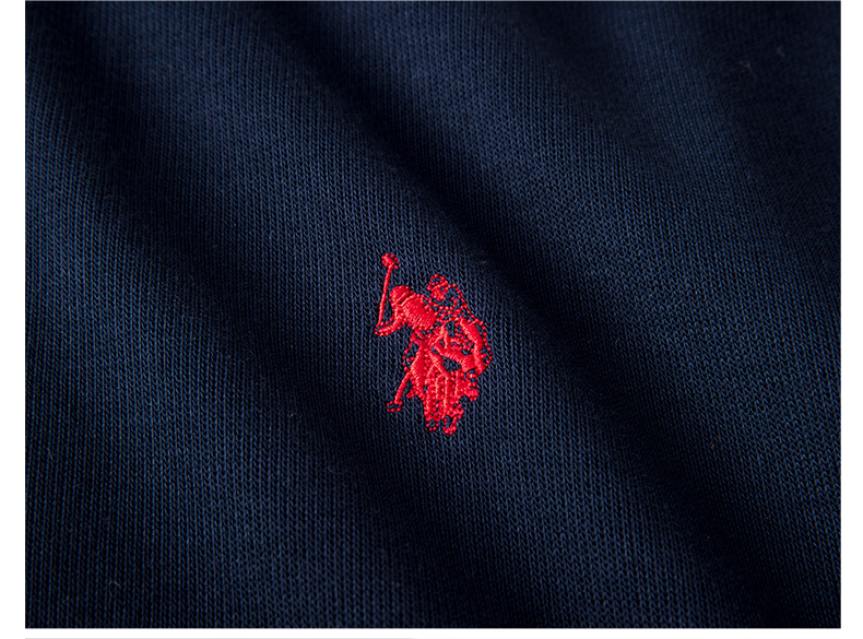 Áo thun dài tay nam trẻ trung ve áo thời trang nam Mỹ thường xuyên áo thun cotton màu rắn POLO áo mới thủy triều áo thun nam polo