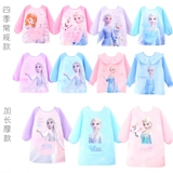 Детский нагрудник для девочек, водонепроницаемый фартук, демисезонная вельветовая юбка для еды, анти-грязь, сзади на завязках