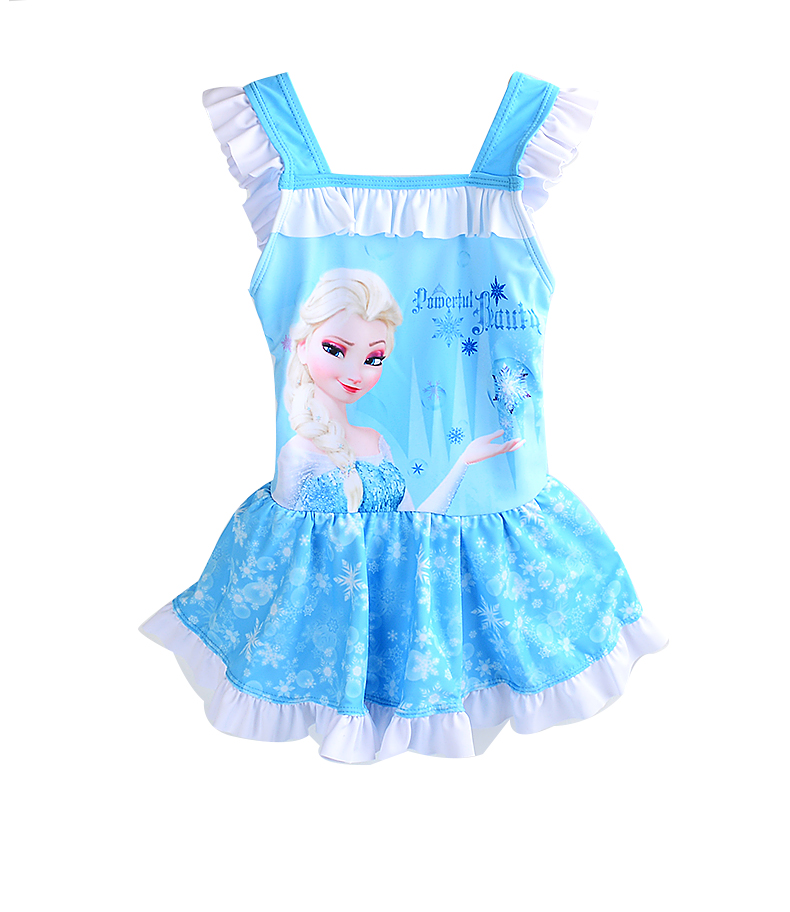 Disney trẻ em áo tắm băng công chúa công chúa một mảnh áo tắm cô bé lướt sóng cô gái cô gái áo tắm đồ bơi