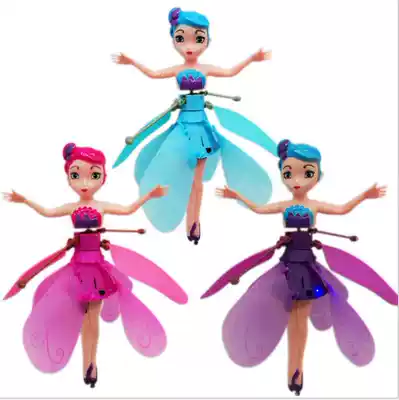 Douyin Flying Fairy Induction Drone UFO Flower Fairy UAV Drone Resistant Fall Suspension Helicopter Toy