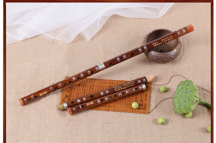 Nhạc cụ Qin Qing sáo mới bắt đầu 5 bộ sáo sáo tinh chế hai sáo tre trưởng thành sáo cầm tay - Nhạc cụ dân tộc