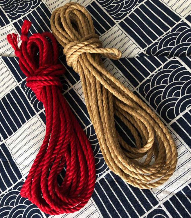 Spot 6MM Japanese-style tight binding master hemp rope S bundle M rope art hemp rope 10 meters manual processing bundled pure hemp rope