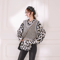 Thu đông 2018 phiên bản Hàn Quốc mới của phong cách retro Hồng Kông vest ngắn vest nữ thời trang sang trọng thô đan ngọn thủy triều áo blazer nữ đẹp