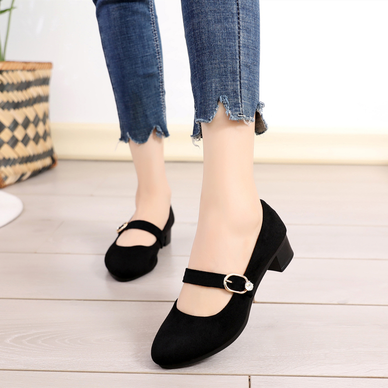 New Old Beijing Cloth Shoes Women Shoes Soft Bottom Single Shoes Casual Shoes With Working Shoes Black Hotel Shoes Non-slip Mom Shoes