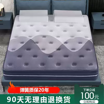 Haima Mattress Small Black Brown Top Ten Famous Brand Bamboo Charcoal Fiber High-grade Hotel Villa Imported Latex Simmons Mattress