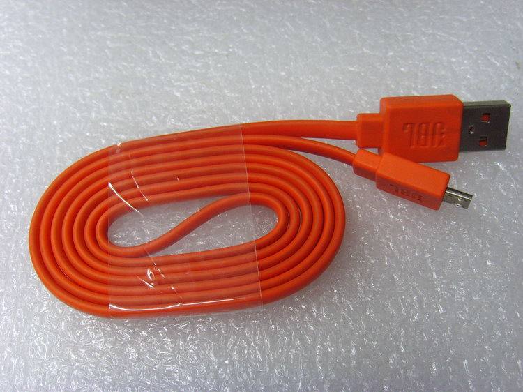 Original Micro USB Noodle Line Android Phone Flat Charging Line Orange 0 2 m 1 m Suitable for JBL
