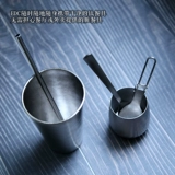 Двухэтажная чайная чашка, стакан, трубочка, японский антибактериальный бокал, простой и элегантный дизайн