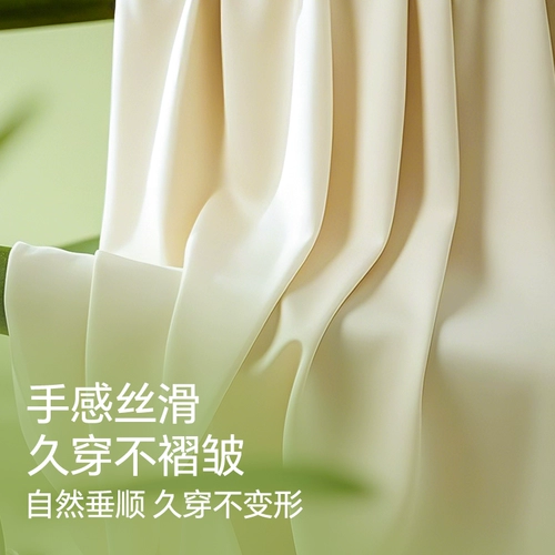 Пижама, летнее шелковое платье без рукавов без рукавов, юбка, эффект подтяжки, длина миди