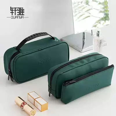 Korean cosmetic bag Simple lady mini wash bag Waterproof small portable hand-held portable travel storage bag