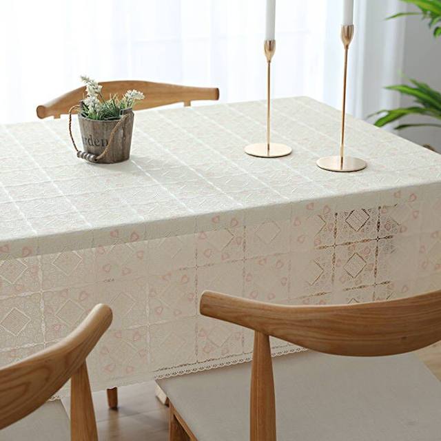 Tablecloth waterproof, oil-proof, wash-free and anti-scalding lace home high-end sense table cloth pvc coffee table table cloth table mat