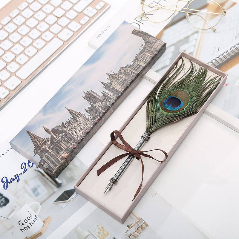 Harry Potter Feather Pen Granfendoo Style Retro Dip Fountain Pen Writing Practice Character Creative Birthday Present