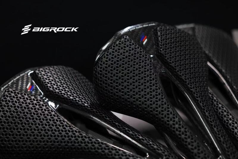 Bigrock Road Mountain Bike Comfortable Racing Ultralight 3D Printed Top Carbon Fiber Short Nose Saddle