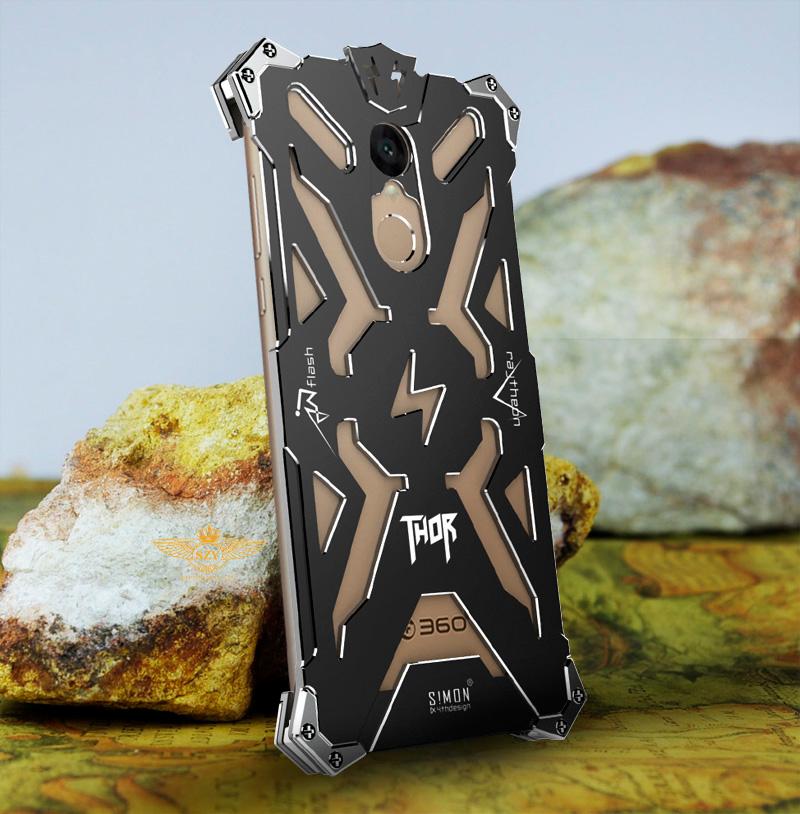 SIMON THOR Aviation Aluminum Alloy Shockproof Armor Metal Case Cover for QIKU 360 N4S