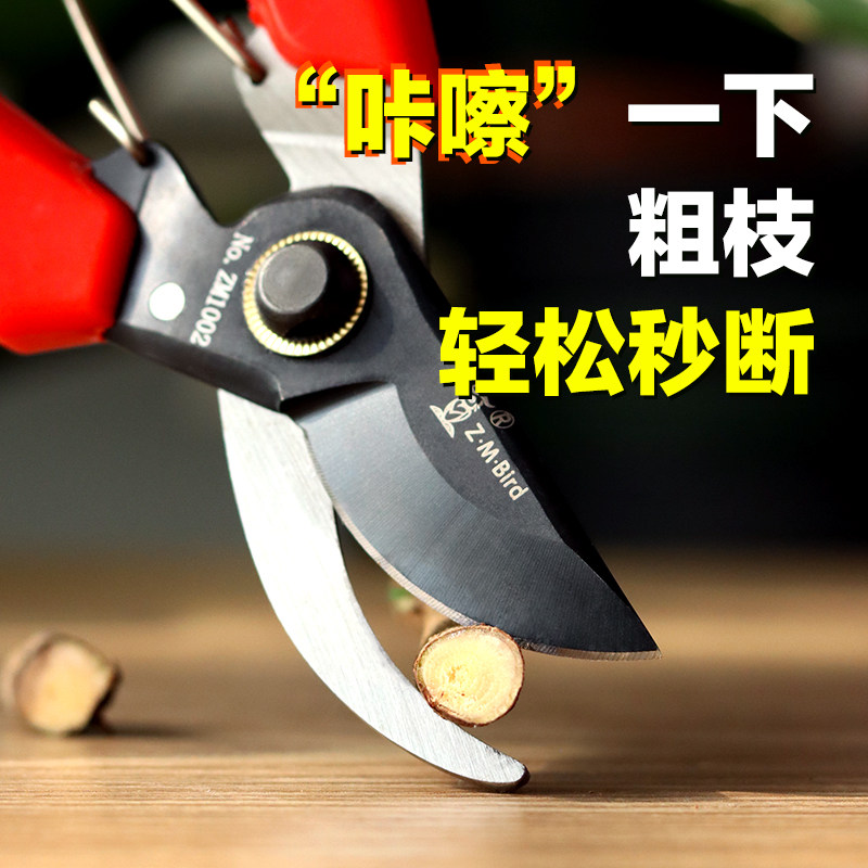 Gardening flower pruning tools Household pruning shears twigs Floral shears Green plant flower branch scissors Garden branch scissors