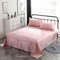 Cotton sheets Single cotton student dormitory single 0 9ins wind double 1 8 meters bed cotton quilt quilt cover